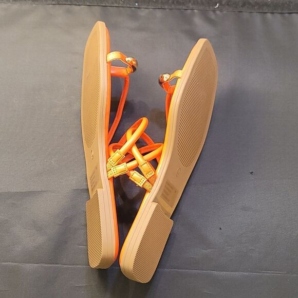 BRAND NEW STEVE MADDEN VIBANT ORANGE WOMENS SANDAL R3 - Picture 13 of 16